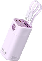 20,000mAh 35W Power Bank, Laptop Portable Charger USB C PD Fast Charging Battery Pack Digital Display for MacBook, iPad, iPhone 17/16, S24 Ultra, Steam Deck, Dell XPS and More (Light Purple)