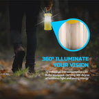 Lichamp 4 Pack LED Camping Lanterns, Collapsible Flameless Candles Tea Lights, Portable Battery Powered Camping Lights Emergency Supplies Kit, Yellow