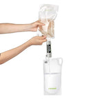 miniwell Gravity Water Filter Ultralight Multi-Purpose Hiking Accessories Optional Emergency kit TUV Certified Hurricane Storm Supplies (Water Filter with Bottles