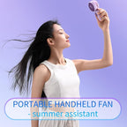Mini Portable Fan 6 Pack, Cute Handheld Fan Battery Operated Lightweight Small Personal Fans with 3 Speeds and USB Rechargeable Eyelash Fans for Women Men Office Outdoor Travel Camping