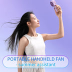 Mini Portable Fan 3 Pack, Cute Handheld Battery Operated Lightweight Small Personal Fans with 3 Speeds and USB Rechargeable Eyelash Fan for Stylish Girl Kids Women Men Office Outdoor Travel Camping