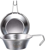 CAMPINGMOON 2pcs Set Stainless Steel Camping Sierra Cup 310ml S-220-2P (2pcs Set)