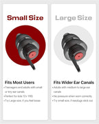 Motorcycle Ear Plugs for Wind Noise Reduction, 2 Pairs Reusable Motorcycle Accessories - Moto Earplugs, Soft Comfortable Hearing Protection for Motorbike, Touring, Racing, Riding - 25dB, Biker Gifts