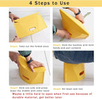 Folding Portable Camping Hiking Stool, Lightweight Collapsable Foldable Chair for Travel Gathering BBQ Subway Library Backpacking Outdoor Ultralight Mini (Yellow)