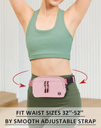 Fanny Pack Crossbody bags for Women Men, 2L Everywhere Belt Bag, Fashion Waist Packs, 5-Zipper Pockets Waist Bag with Adjustable Strap