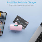 Small Portable Charger for iPhone 5000mAh, PD Fast Charging Power Bank,Mini Battery Pack Portable Phone Charger Travel Essentials for iPhone 14/14 Pro Max/13/13 Pro/12 Pro/11/XS/XR/X/8/7/6/SE Series