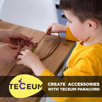 TECEUM 5/32" Paracord Rope 1000 – 1000ft / 200ft / 100ft / 50ft – Tactical Parachute Cord 4mm – 45+ Colors – Nylon String for Survival & Camping Gear – Stripe Cord for Survival – Utility Rope