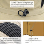 Sun Blocker Hats Outdoor Sun Protection Fishing Cap with Neck Flap Large Brim Outdoor Hat