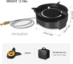 Camping Stove 3600W Portable Backpacking Stove with Piezo Ignition, Fuel Canister Adapter Windproof Gas Stove for Camping Hiking Outdoor Cooking