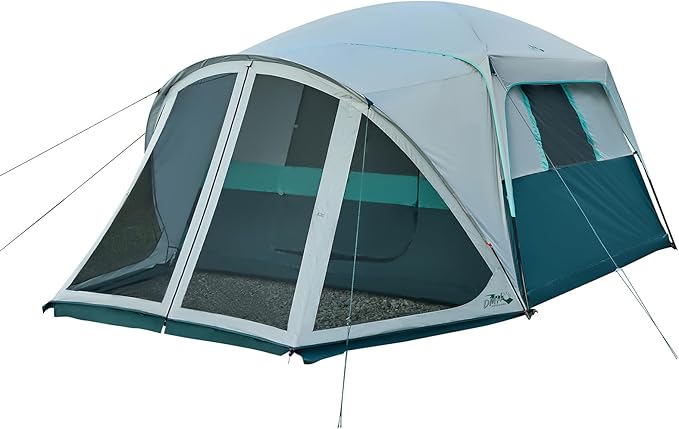 Tents for Camping 6/8/10 Person Camping Tent with Screen Porch, Weatherproof Large Cabin Tent with Rainfly and Carry Bag, Family Tent for Outdoor Camping and Backyard