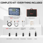 DOKIO 100W Portable Foldable Solar Panel Kit, Compact 18.9x26in Design 5.3lb with Standalone Controller and USB, Monocrystalline Charger for 12V Batteries, Power Stations, RV Camping Emergency Use