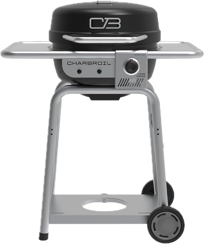 Charbroil Bistro Pro Gas Grill for Small Spaces and Patios, Black - 25302161