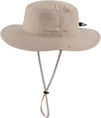Connectyle Sun Hat for Men Women Outdoor UV Protection Safari Hat for Fishing Hiking Gardening Breathable Cowboy Hat UPF50