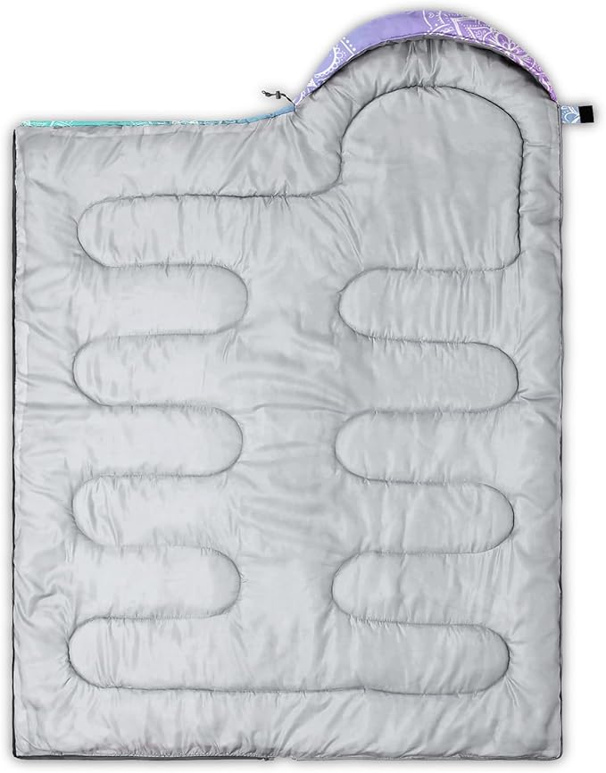 HOSIMA Cartoon Axolotl Sleeping Bags for Kids 10-12,Blue Cartoon Kids Sleeping Bags for Girls Boys,Compact Sleeping Bag for Camping Essentials and Hiking.