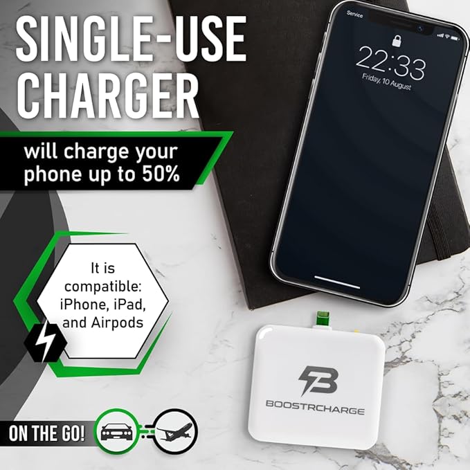 Single-Use Emergency Charger (Lightning, 1)