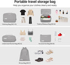 Compression Packing Cubes (Pack of 7), Expandable Luggage Organizer Bags, Hanke Packing Cubes for Travel, Double Zipper Durable Travel Packing Organizers for Suitcase Backpack and Carry-On