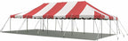 Party Tents Direct 20'x40' Weekender Canopy Pole Tent - Easy Up Canopy Tent with 160 Person Capacity - Outdoor Canopies for Parties, Weddings, & Events (Red/White Top)