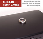 Camp Chef Deluxe BBQ Grill Box, Single Burner Accessory, Cooking Dimensions: 14 in. x 16 in, Black