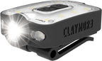 Claymore Capon 40B Black Clip-On Cap Light – USB-C Rechargeable 230LM LED Headlamp | 3 Light Modes 180° Adjustable Beam IP54 Water Resistant Up to 12 Hrs Runtime for Camping, Running, Outdoor