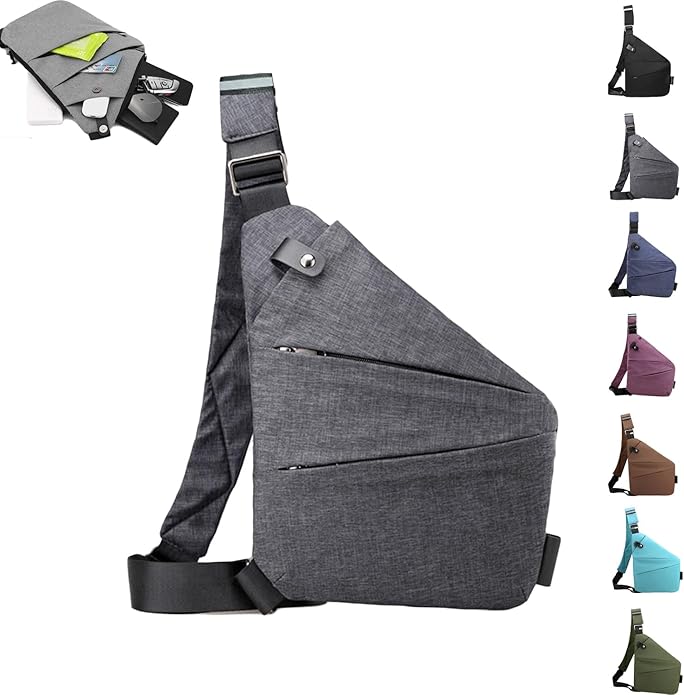 Anti Theft Travel Bag,Anti Theft Crossbody Bag, Sling Bag Travel Crossbody Bag for Women Men