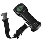BESPORTBLE Portable Digital Luggage Scale with Hook, Compact Travel Suitcase Weight Scale, Lightweight, Accurate LCD Display, Battery Not Included, Black