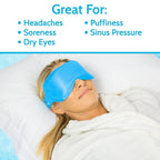 Arctic Flex Cold Eye Mask - Gel Ice Pack for Cool Sleeping, Dry Night Treatment - Reusable Hot Spa Therapy for Sleep, Skin Puffiness, Migraine