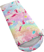 Sleeping Bags for Adults Kids,Backpacking Camping Sleeping Bag for Girls Boys Lightweight Waterproof Cold/Warm Weather Sleeping Bag for All Season