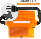 ECHTPower 2-Pack Waterproof Pouch Bag, Waterproof Fanny Pack, Waterproof Dry Bag with Adjustable Waist Strap for Beach Swimming Kayaking Floating Boating