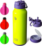 BOTTLE BOTTLE 40 oz sports water bottle stainless steel insulated water bottle with straw and pills holder