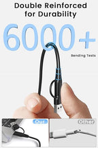 2 in 1 USB C/A Charger Compatible with Samsung Galaxy Watch 8/8 Classic /7/6/6 Classic/5 Pro/5/4/3/FE/Ultra 2025/2024/Active 1/2 Magnetic Fast Charging Cable for Samaung Galaxy Watch
