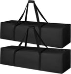 INFANZIA 50inch Sports Duffel Travel Bag, 138L Extra Large Duffel Luggage Bag with Upgrade Zipper, Water Resistant & Foldable Equipment Storage Bag for Camping Tent Tripod Fishing, 2PCS