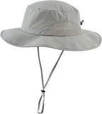 Home Prefer UPF50+ Mens Sun Hat Wide Brim Fishing Hat for Men UV Protection Womens Beach Bucket Hat for Golf Hiking Gardening