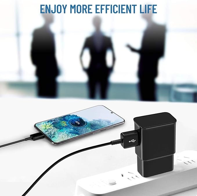 Phone Charger USB C Fast Charger Android,for Samsung Charger Type C Charger Fast Charging Block &6.6FT USB Charge Cable Cord for Samsung Galaxy S26/S25/S24/S23/S22/S21/S20/S10/S10/S10E/S9/S8,Note 8 9