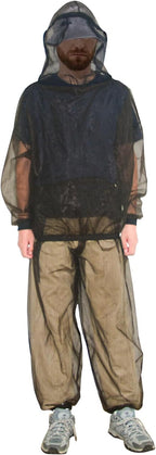 South to East Mosquito Suit - Net Bug Mesh Pants & Jacket with Hood for Outdoor Protection from Bugs, Flies, Gnats, No-See-Ums & Midges - Mosquito Net Clothing for Men & Women with Carrybag, XL Size
