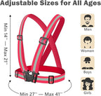 Reflective Strap Safety Vest Gear - 2-10 Pack Adjustable High Visible Reflective Running Gear for Women Men Night