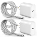 Fast iPhone Charger, Quick 10Foot USBC Wall Charger Phone Charge 2Pack PD USB C Fast Charge Block + Long 10FT Lightning Fast Charging Cable for iPhone 14/Pro/Pro Max/Plus/13/12/11/XS/XR/X/SE2022/iPad