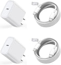 Long USB C Cable for iPhone 16 15 Charger,2Pack 20W USB C Charger Block i Phone 16 Pro Fast Charging 6FT C to C Cord Cable for iPhone 16/16 Pro/16 Plus/16 Pro Max/15/15 Plus/15 Pro Max/15 Pro/iPadPro