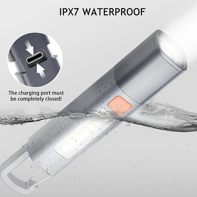 Rechargeable LED Flashlights High Lumens, 20,000 Lumens Super Bright Flashlight with USB Cable and Hook, 3 Modes, Waterproof Flash Light Handheld Powerful Flashlight for Home Camping ﻿- 4 Pack