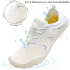 L-RUN Barefoot Water Shoes Women Mens Aqua Sock Athletic Hiking Water Sports Shoes for Swim Beach Pool Sand Diving Walking