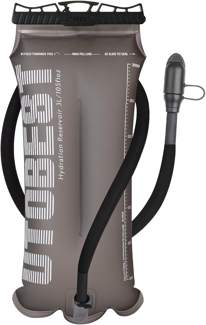 UTOBEST Hydration Bladder,TPU Water Bladder,Water Bladder for Hiking Backpack,BPA Free,Wide Opening,Leak-Proof,Water Reservoir for Hiking Cycling Camping Running