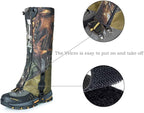 Camouflage Hiking Gaiters,Snake Gaiters For Men, Boot Gators Waterproof Shoe Leg Covers for Walking Climbing Hunting Trip