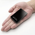 Dual USB Output Super Slim Power Bank Ultra Thin, 3000mAh Portable Charger Mini External Phone Battery Pack Small Dual Outlet, Emergency Phone Power Backup (Black)