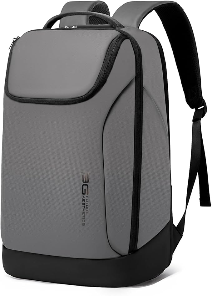 FUTURE AESTHETICS Business Smart Backpack Waterproof for women,men,Fight Approved Durable Backpack suitable as overnight and travel backpack (Grey)