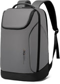 FUTURE AESTHETICS Business Smart Backpack Waterproof for women,men,Fight Approved Durable Backpack suitable as overnight and travel backpack (Grey)