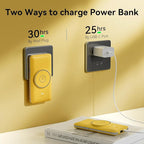 Magnetic 10000mAh Portable Charger for iWatch & iPhone, 22.5W USB C Fast Charging Wireless Power Bank Built-in Cables and Wall Plug, External Travel Battery Pack Compatible with iOS Android Devices