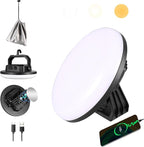 VAVOFO 4000LM 15,000mAh LED Camping Lantern Rechargeable, 3 Lighting Modes, 180LEDs ,Portable Tent Light with Magnet, IP65 Waterproof Hanging Light for Emergencies, Power Outages ,Hurricane(Blcak)