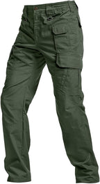 CQR Men's Tactical Pants, Water Resistant Ripstop Cargo Pants, Lightweight EDC Work Hiking Pants, Outdoor Apparel
