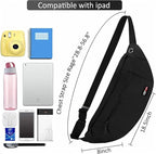 MAXTOP Large Crossbody Fanny Pack with 4-Zipper Pockets,Gifts for Enjoy Sports Festival Workout Traveling Running Casual Hands-Free Wallets Waist Pack Phone Bag Carrying All Phones