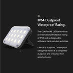 CLAYMORE Ultra Mini (Black) - Outdoor Rechargeable LED Light for Camping, Tent, Backpacking, Emergency and Industrial Use. Waterproof, Portable Lantern with USB-C, Up to 24 Hours Battery Life.