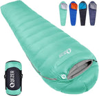 Down Sleeping Bag for Adults 0°F 10°F 15°F 20°F Backpacking Sleeping Bag for Cold Weather with Compression Sack
